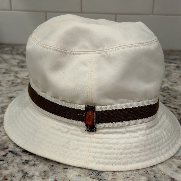 Coach White and Brown Bucket Hat - Picture 6 of 12